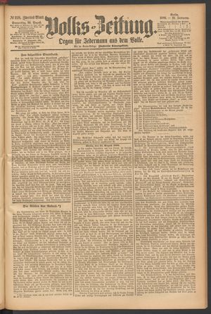 Volks-Zeitung vom 26.08.1886