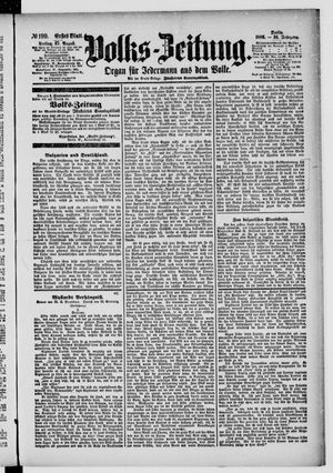 Volks-Zeitung vom 27.08.1886
