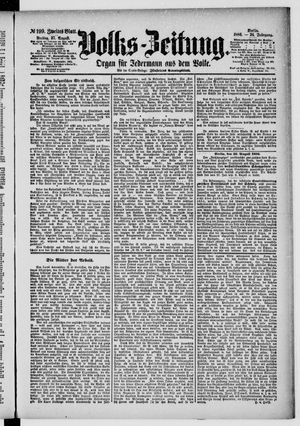Volks-Zeitung vom 27.08.1886