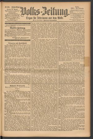 Volks-Zeitung vom 27.08.1886