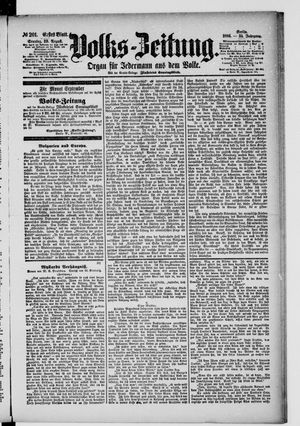 Volks-Zeitung vom 29.08.1886