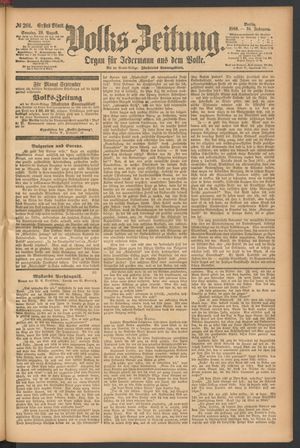 Volks-Zeitung vom 29.08.1886