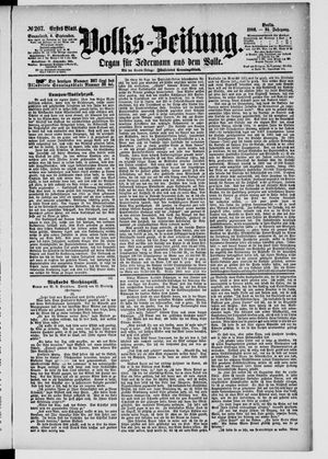 Volks-Zeitung vom 04.09.1886