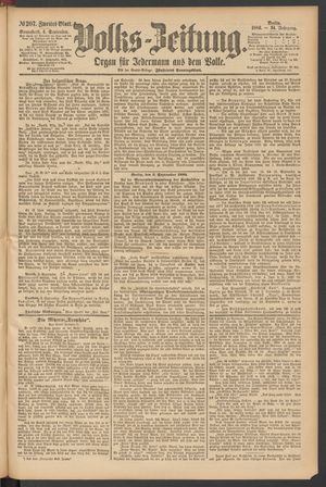 Volks-Zeitung vom 04.09.1886