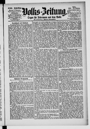 Volks-Zeitung on Sep 5, 1886