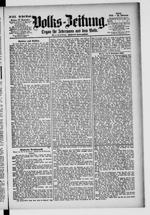 Volks-Zeitung vom 10.09.1886