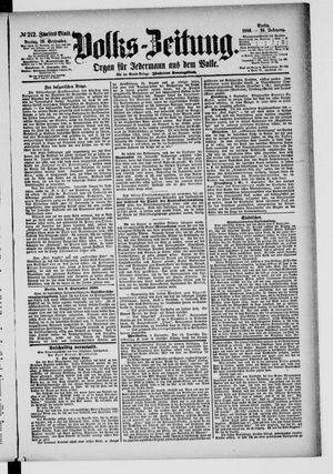 Volks-Zeitung vom 10.09.1886