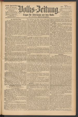 Volks-Zeitung vom 10.09.1886