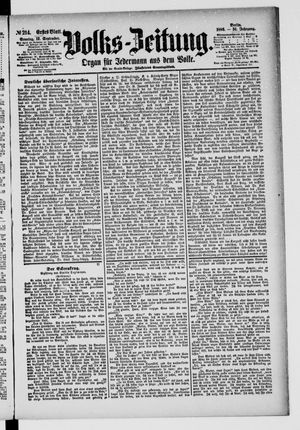Volks-Zeitung vom 12.09.1886