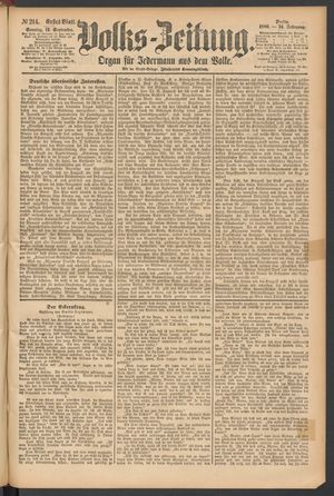 Volks-Zeitung vom 12.09.1886