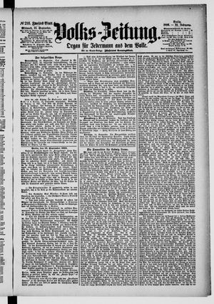 Volks-Zeitung vom 15.09.1886