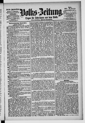 Volks-Zeitung vom 17.09.1886