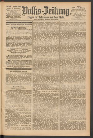 Volks-Zeitung vom 17.09.1886