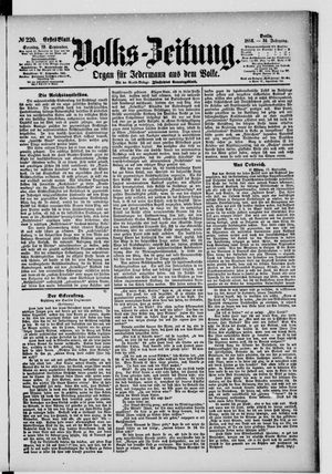 Volks-Zeitung vom 19.09.1886