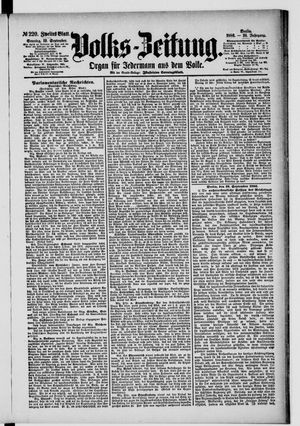 Volks-Zeitung vom 19.09.1886
