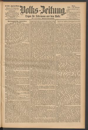 Volks-Zeitung vom 19.09.1886