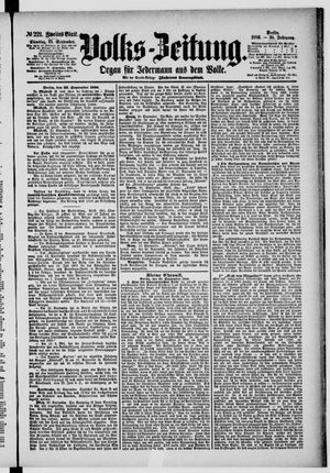 Volks-Zeitung vom 21.09.1886
