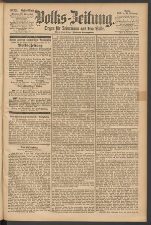 Volks-Zeitung vom 21.09.1886