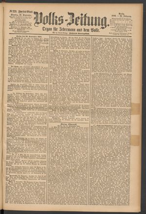Volks-Zeitung vom 21.09.1886