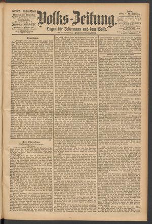 Volks-Zeitung vom 22.09.1886