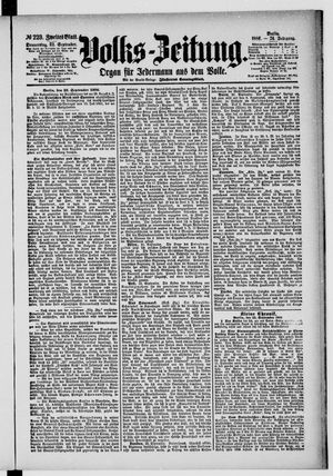 Volks-Zeitung vom 23.09.1886