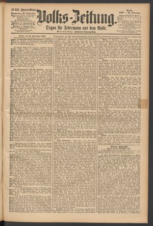 Volks-Zeitung vom 23.09.1886