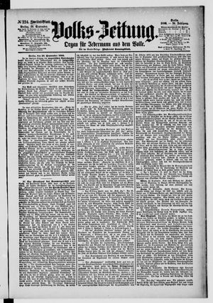 Volks-Zeitung vom 24.09.1886
