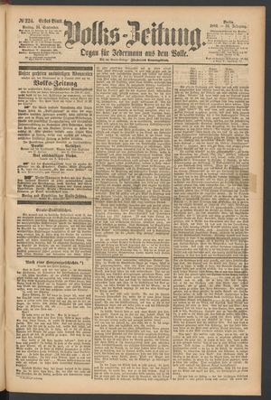 Volks-Zeitung vom 24.09.1886