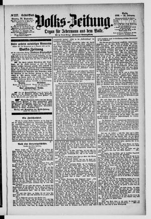 Volks-Zeitung vom 28.09.1886