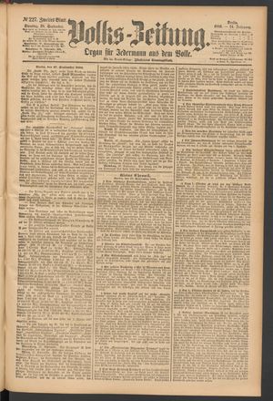 Volks-Zeitung vom 28.09.1886