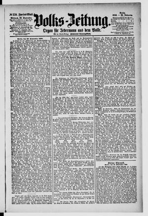 Volks-Zeitung vom 29.09.1886