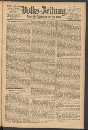 Volks-Zeitung vom 29.09.1886