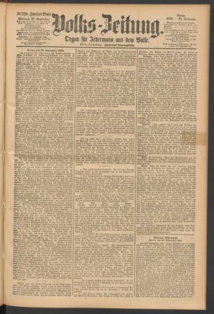 Volks-Zeitung vom 29.09.1886