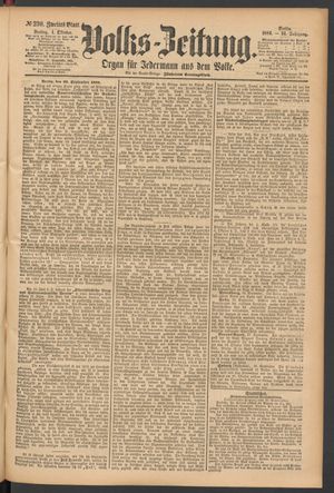 Volks-Zeitung vom 01.10.1886