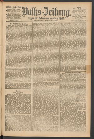 Volks-Zeitung vom 13.10.1886