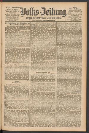 Volks-Zeitung vom 15.10.1886