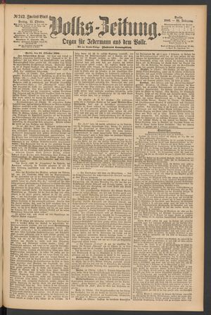 Volks-Zeitung vom 15.10.1886