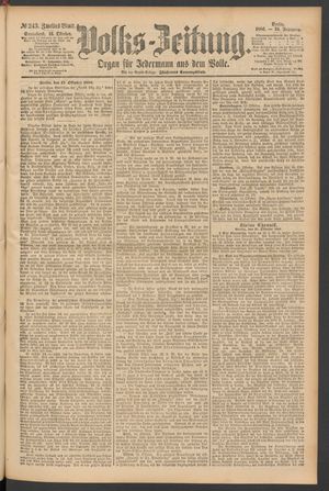 Volks-Zeitung vom 16.10.1886