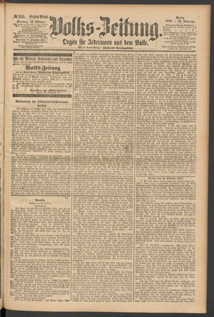 Volks-Zeitung vom 19.10.1886