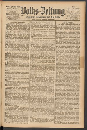 Volks-Zeitung vom 19.10.1886