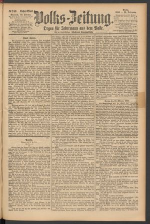 Volks-Zeitung vom 20.10.1886