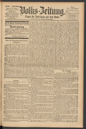 Volks-Zeitung vom 24.10.1886