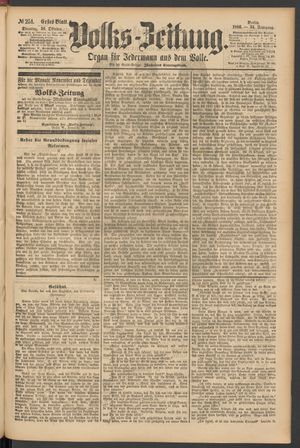 Volks-Zeitung vom 26.10.1886