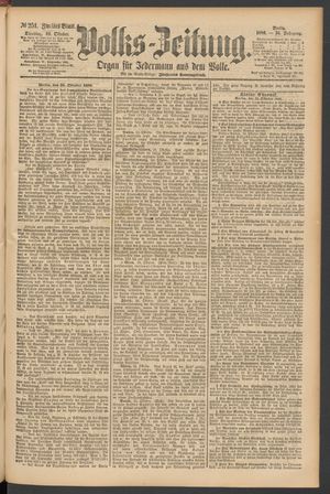 Volks-Zeitung vom 26.10.1886