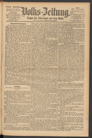 Volks-Zeitung vom 28.10.1886