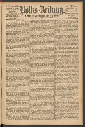 Volks-Zeitung vom 28.10.1886