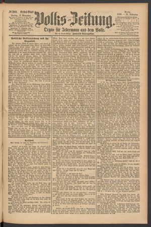 Volks-Zeitung vom 05.11.1886