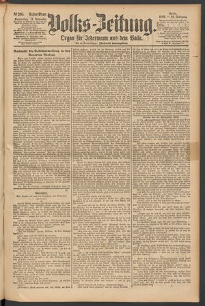 Volks-Zeitung on Nov 11, 1886