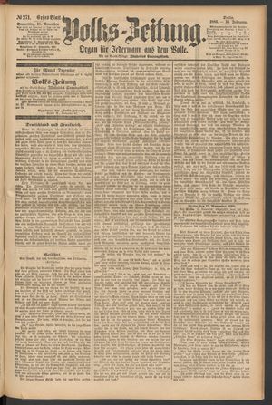 Volks-Zeitung vom 18.11.1886