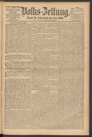 Volks-Zeitung vom 20.11.1886